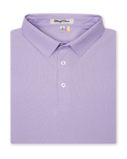 Men’s Sullivan Polo in violet, folded front view