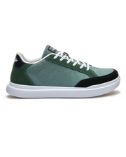 Cruise Canvas Sneaker in Dark Forest Green, side profile view