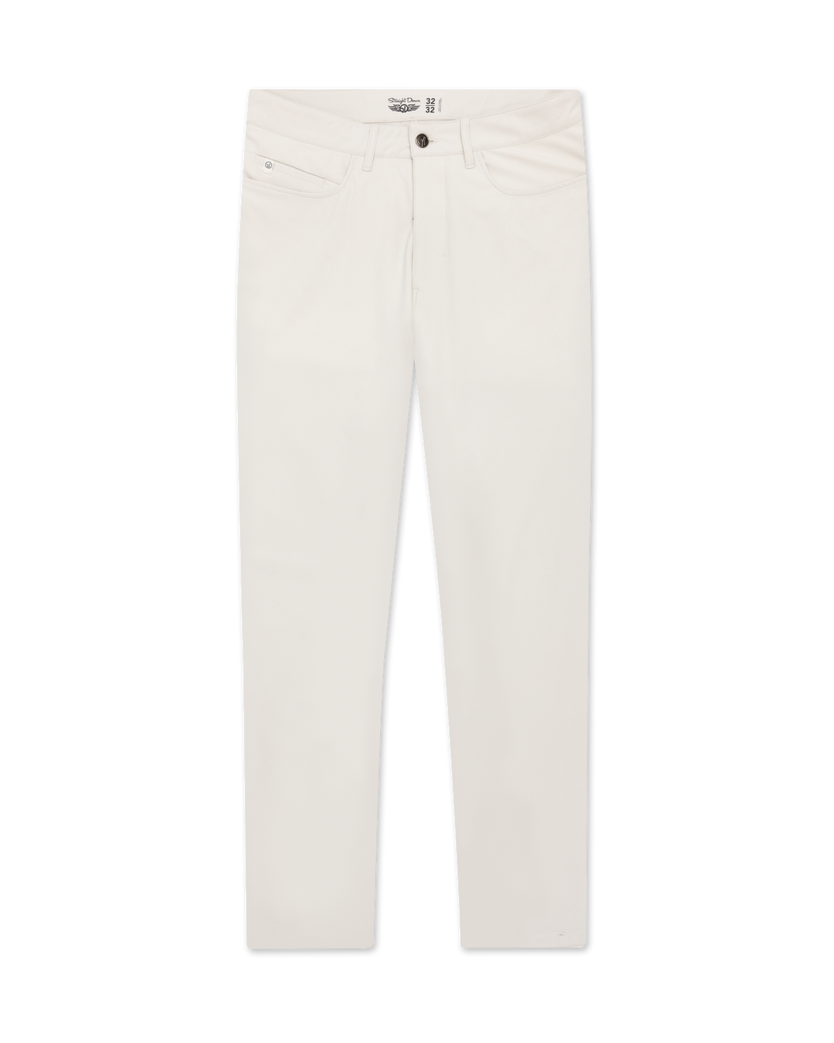Hero Pant in stone, front flay lay view