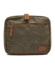 Waxed Canvas Dopp Kit - Loden