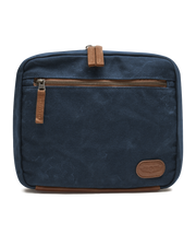 Waxed Canvas Dopp Kit - Navy