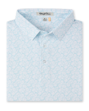 Gambler Polo in Green Stone, folded front product view