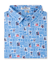 Aloha 250 Polo in Cobalt blue, folded front product view
