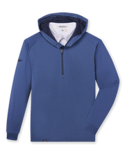 Men’s Optic Hybrid Hoodie in moonlight blue, flat front view