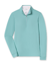 Aero Quarter Zip in Green Stone, front product view