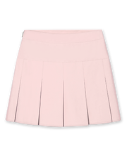 Martina Skort in Soft Pink with pleated hem, front view
