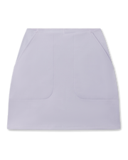 Evie Skort in Cosmic Blue with a clean A-line silhouette and front patch pockets
