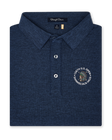 Dodge Polo in Navy, folded front product view with 126th U.S. Open Shinnecock Hills logo
