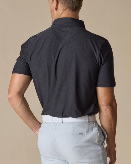 Dodge Polo in Dark Black, model wearing back view