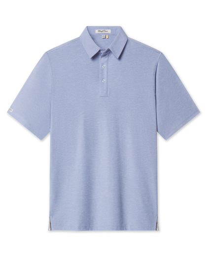 Men’s Dodge Polo in blue shade, front view
