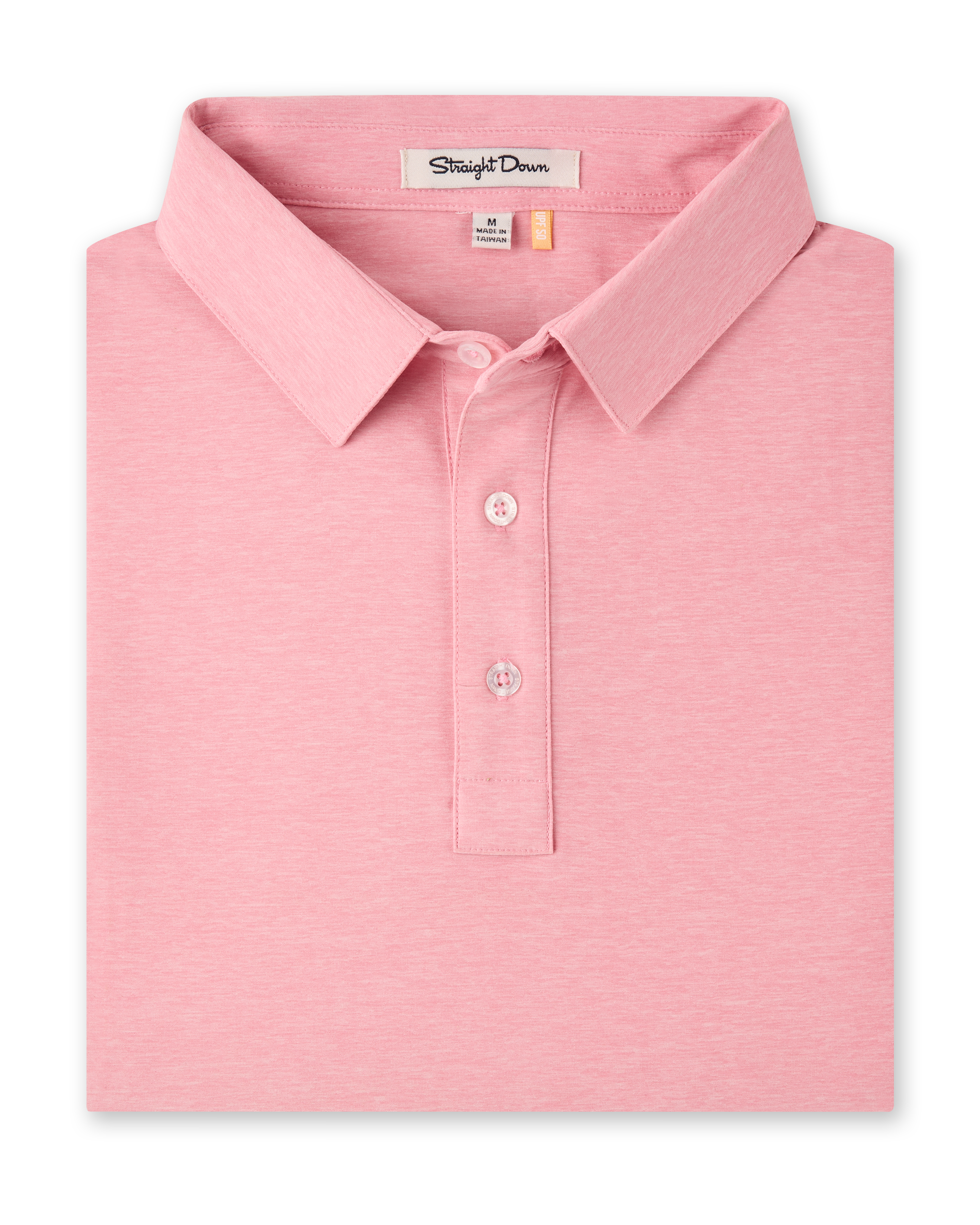 Dodge Polo in punch pink, folded view