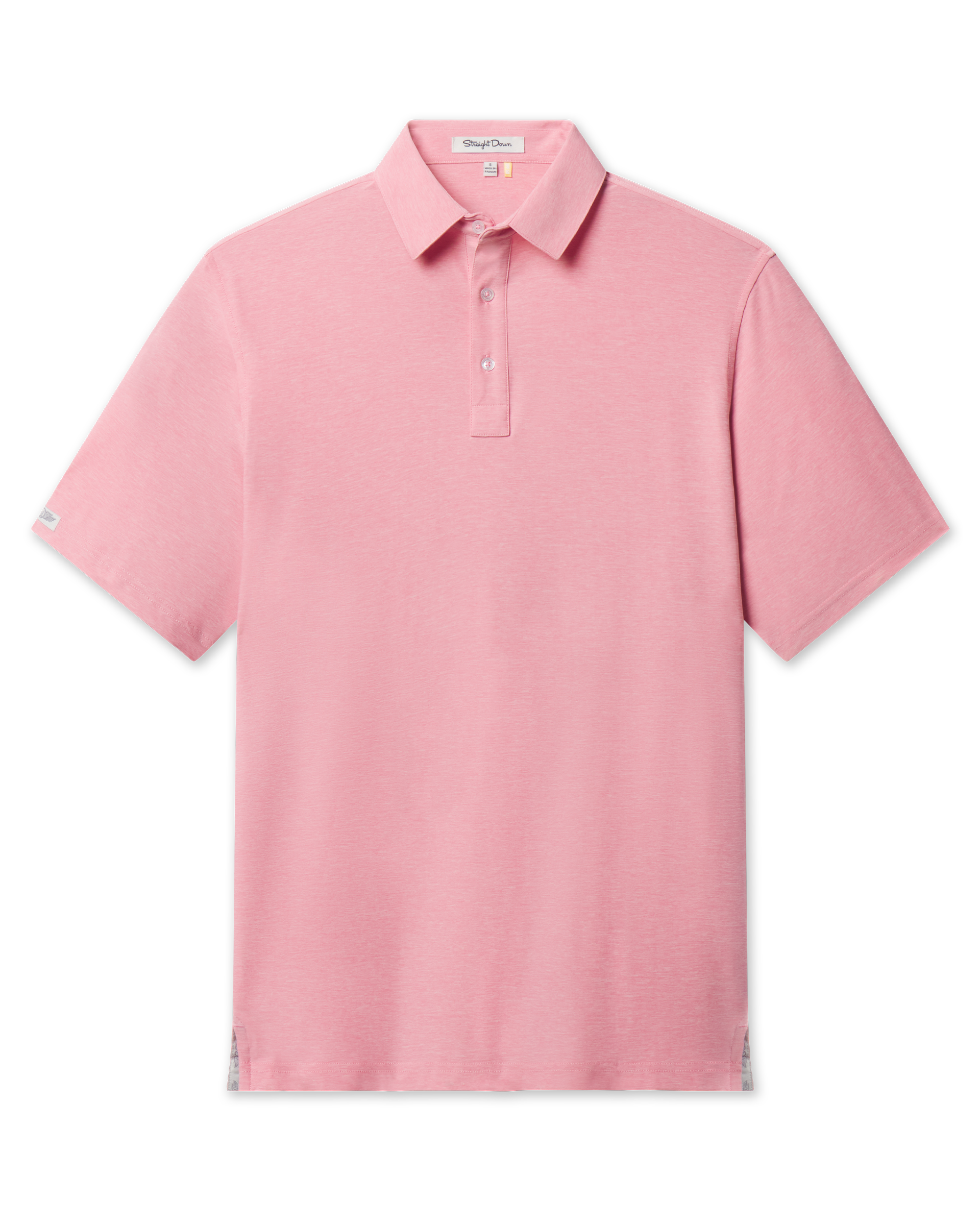 Men’s Dodge Polo in punch pink, front view