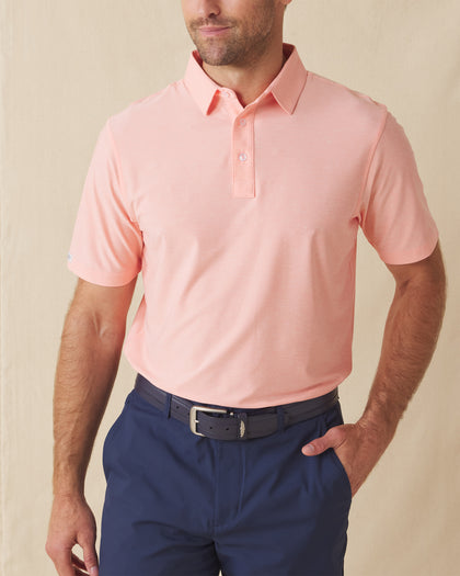 Dodge Polo in Spritz Orange, model wearing front view