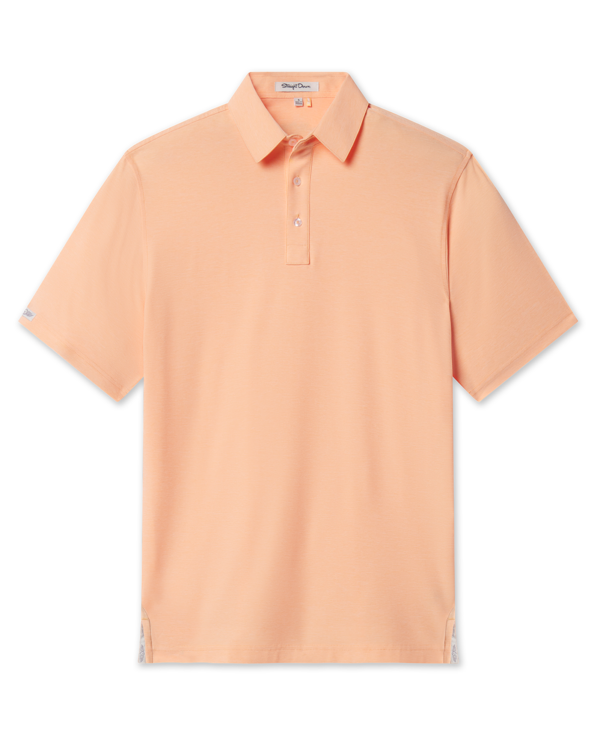 Men’s Dodge Polo in cantalope, front view