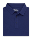 Dodge Polo in dark indigo blue, folded front product view