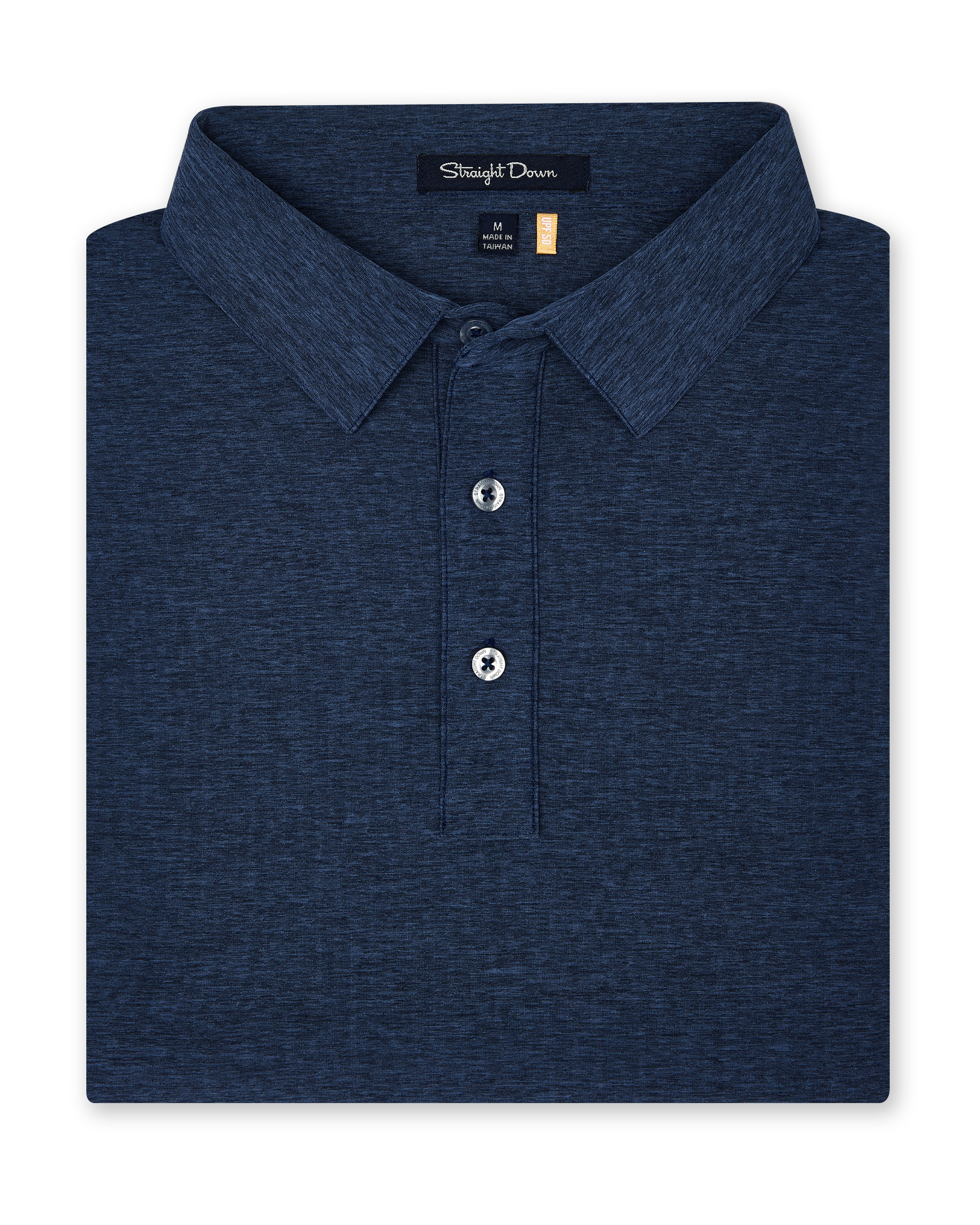 Dodge Polo in navy, folded front product view