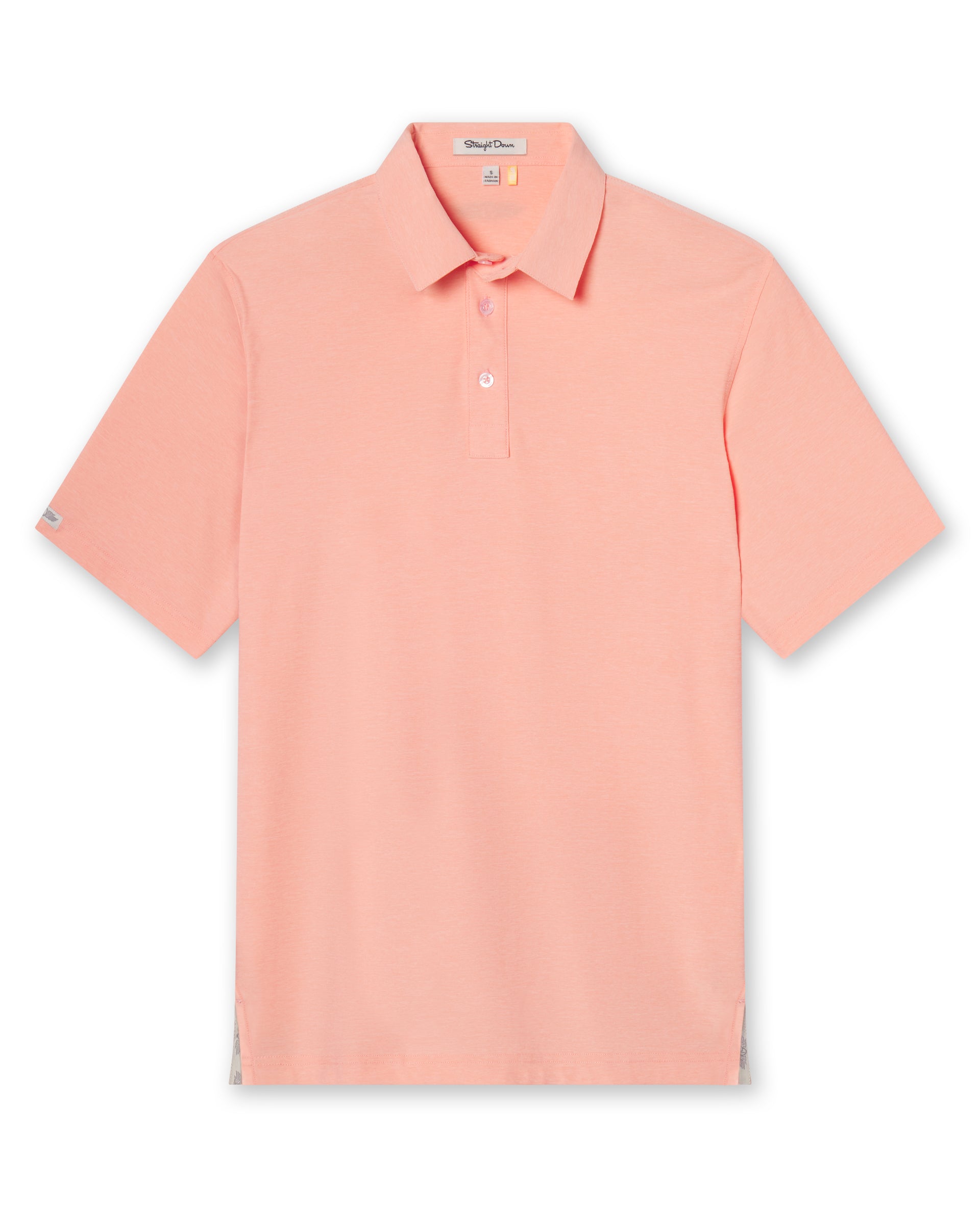Dodge Polo in Spritz Orange, flat lay front product view