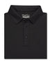 Men’s Olympic Polo in Black, folded front product view