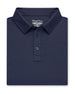 Men’s Olympic Polo in Indigo Blue, folded front product view