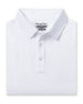 Men’s Olympic Polo in White, folded front product view