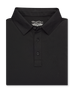 Olympic Polo in black, folded front product view