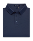 Olympic Polo in new indigo dark blue, folded front product view