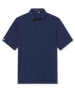 Olympic Polo in new indigo dark blue, front flat lay product view