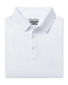 Men’s Olympic Polo in White, folded front product view