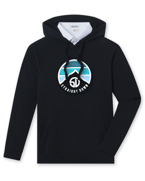 パーカー landscape hooded sweatshirt Landscape Hoodie - Black | Straight Down