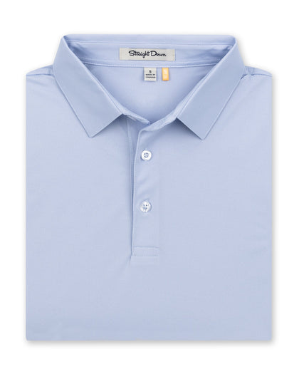 Men’s Sullivan Polo in Powder Blue, folded front product view