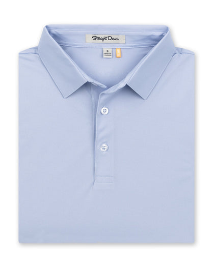 Men’s Sullivan Polo in Powder Blue, folded front product view