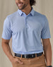 Men’s Sullivan Polo in Powder Blue, front view worn with khaki pants
