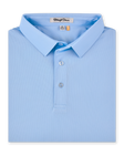 Men’s Sullivan Polo in Carolina blue, folded front view