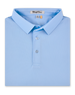 Men’s Sullivan Polo in Carolina blue, folded front view