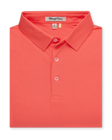 Men’s Sullivan Polo in gala orange, folded front view