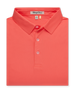 Men’s Sullivan Polo in gala orange, folded front view