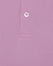 Men’s haze pink/purple polo shirt fabric detail with button placket