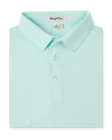 Sullivan Polo in mint tea, folded view