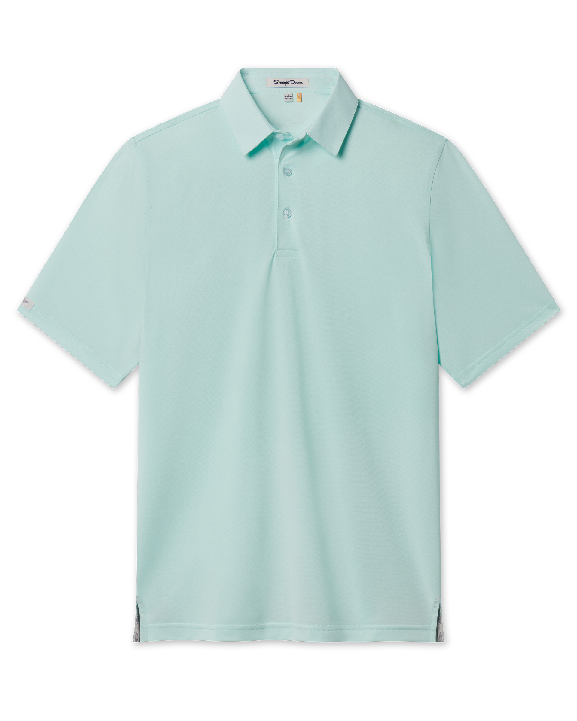 Men’s Sullivan Polo in mint tea, front view