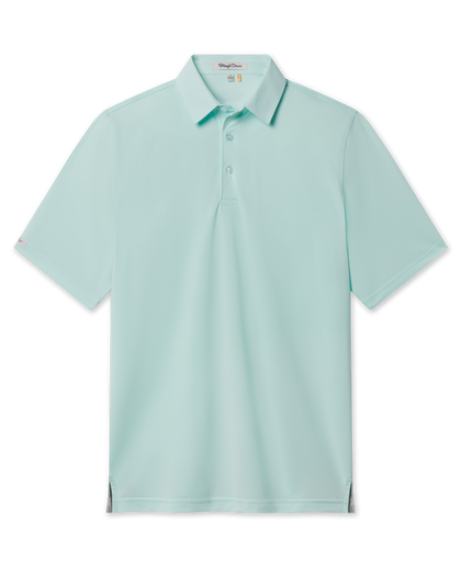 Men’s Sullivan Polo in mint tea, front view