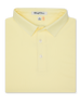 Men’s Sullivan Polo in pale yellow, folded front view