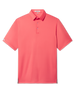 Sullivan Polo in Shine, solid bright coral performance golf polo front view