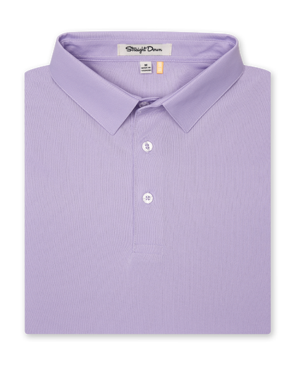 Men’s Sullivan Polo in violet, folded front view