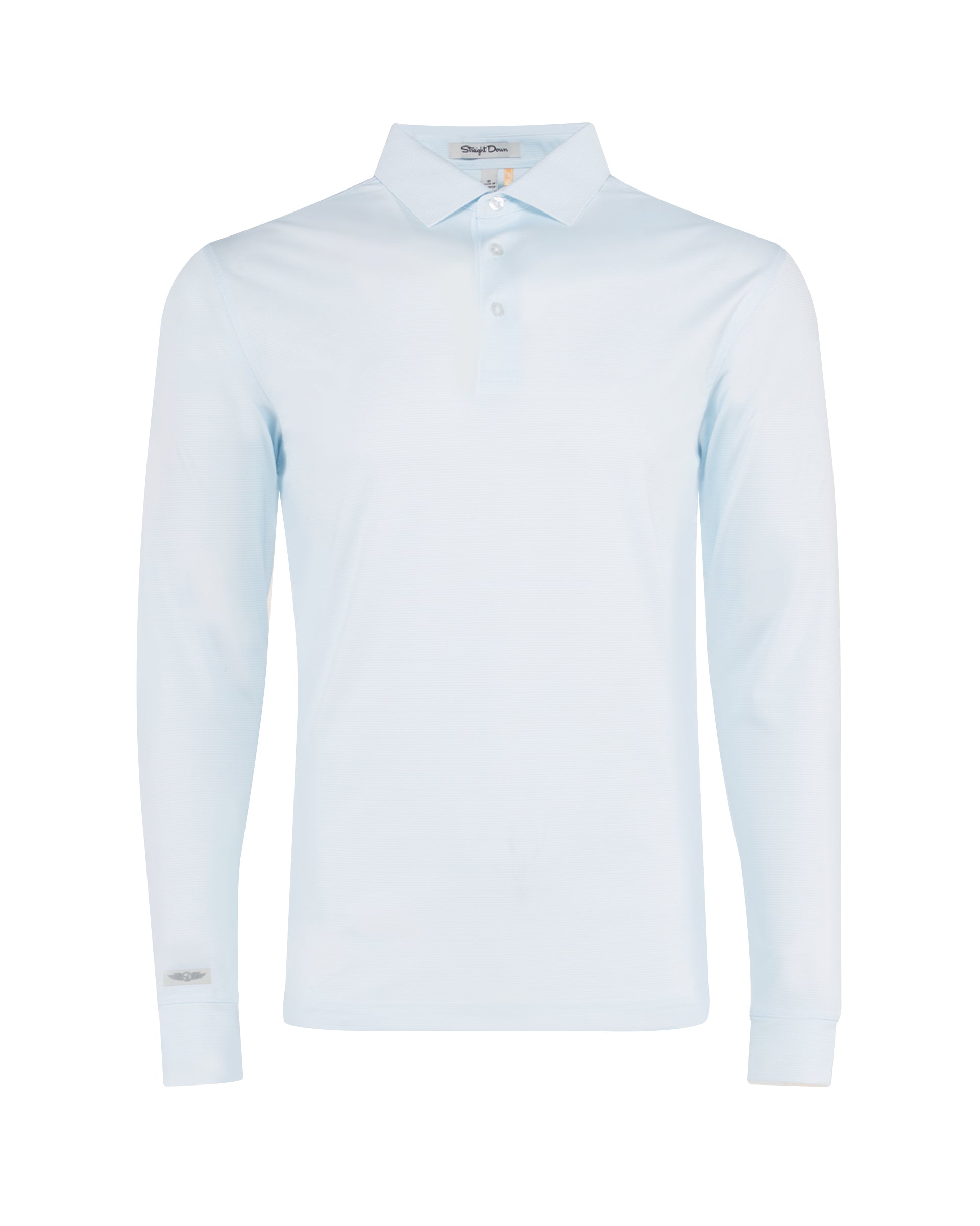 Stearns Long Sleeve Polo - Sky / White
