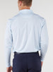 Stearns Long Sleeve Polo in Sky White, back model view