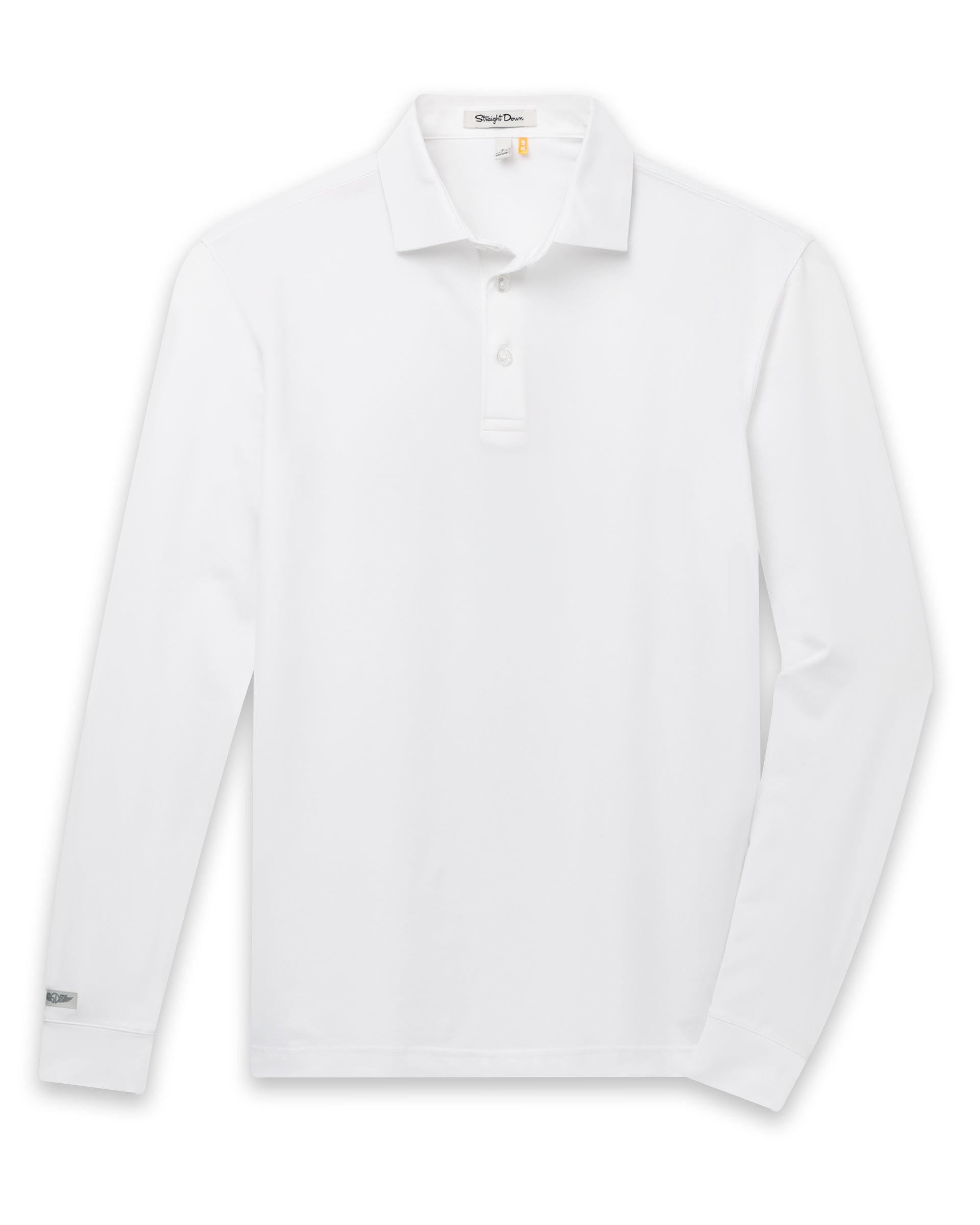 Stearns Long Sleeve Polo - White
