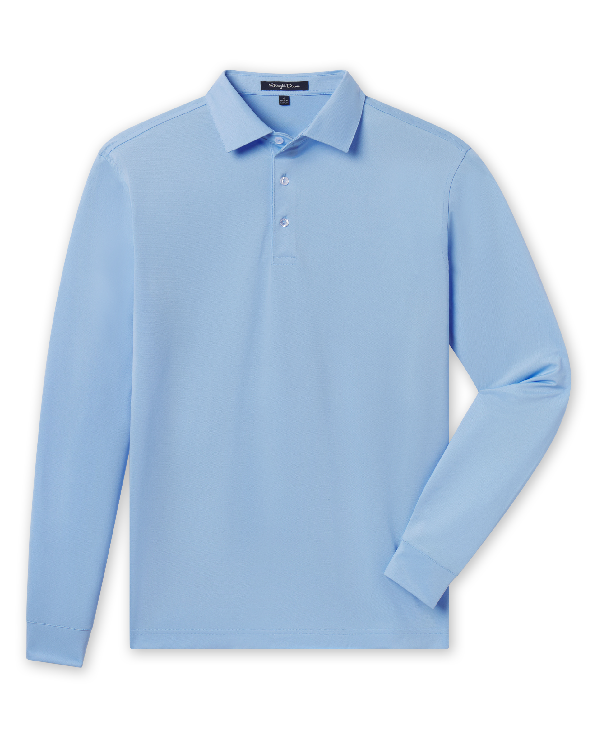 polo dress shirts long sleeve Performance Brushed Poly-Flannel Stretch Jersey with Button Cuff Featuring a rumpled finish Polo Ralph Lauren Men's Big