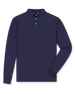 Stearns Long Sleeve Polo in new indigo dark blue, front  flat lay view