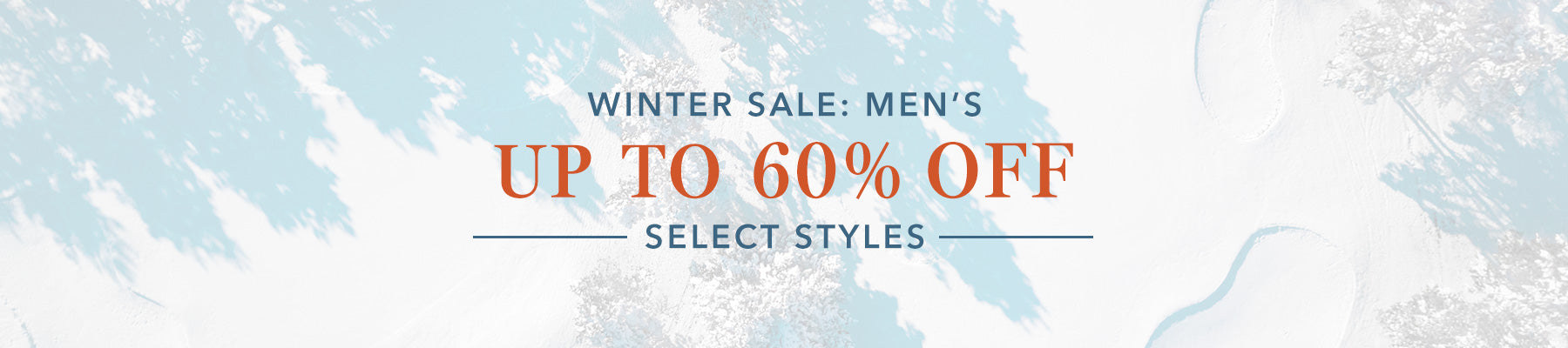 Winter Sale: Men's
