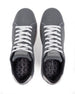Men's Field V2 Shoe in Carbon, top-down view of both shoes featuring the gray mesh knit upper, white laces, and branded Straight Down insole